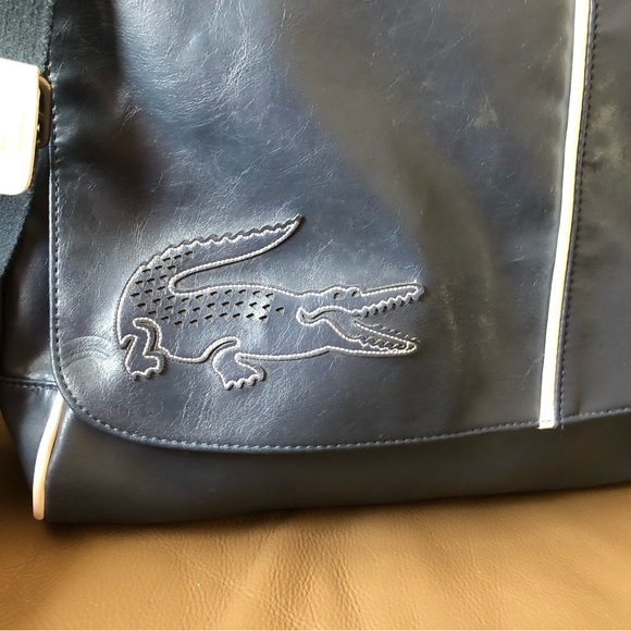 Lacoste, Men’s/Unisex Blue PVC, Messenger Bag, GUC - Picture 2 of 15